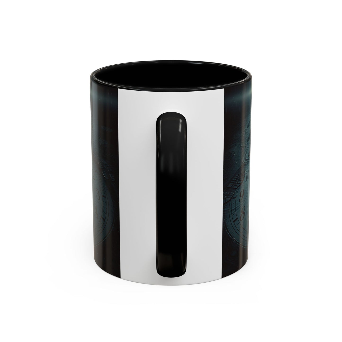 Vestund | Mug – Ceramic 11 oz (325 ml) Coffee/Tea Cup, Black Interior & Handle