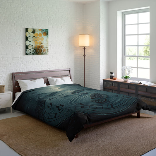 Vestund | Lightweight 100% Polyester Comforter 88x88" (224x224 cm) – Soft, Colorful & Year-Round Use